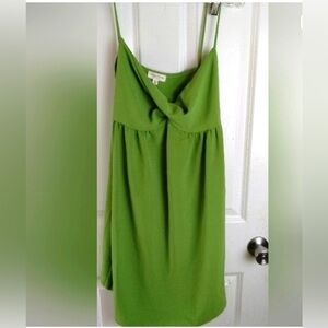 SEE YOU MONDAY Green Spaghetti Strap Dress